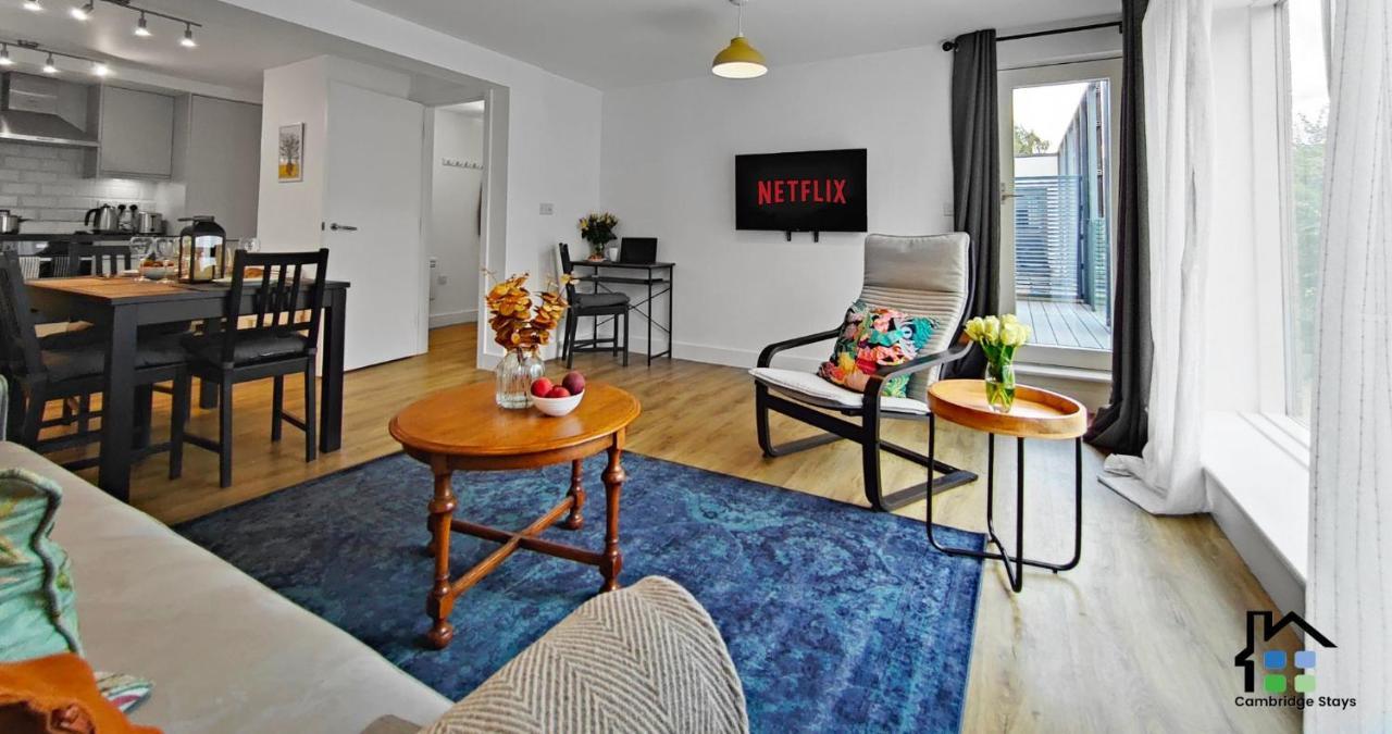 Cambridge Stays Riverside 2Br Flat-Walk To Centre-Parking-Balcony Eksteriør bilde
